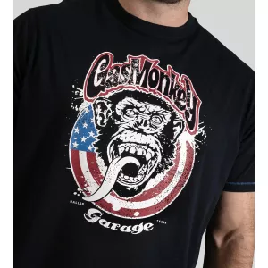 T-shirt Gas Monkey Garage bleu marine Birkenhead-5XL