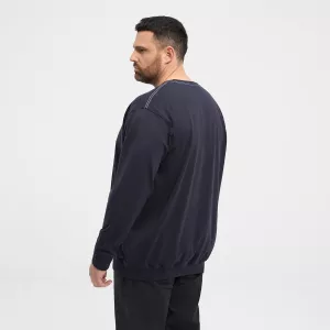 Sweatshirt motif nature bleu nuit North Latitude-6XL