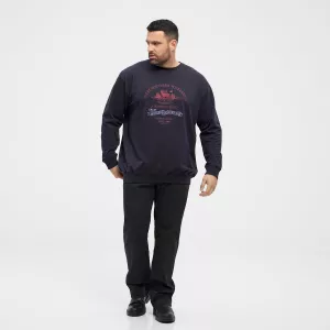Sweatshirt motif nature bleu nuit North Latitude-6XL