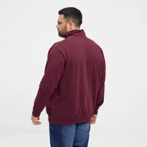 Sweatshirt col montant bordeaux North Latitude-8XL