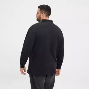 Polo manches longues Superflex noir-7XL