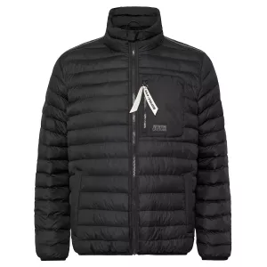 Doudoune noire légère avec col montant-6XL