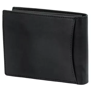 Portefeuille homme noir cuir italien grainé RFID sécurisé--