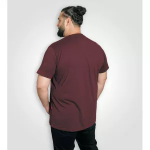 T-shirt guitare D555 Barnsley Mélange de bordeaux-5XL