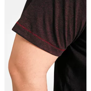 T-shirt guitare D555 Barnsley Mélange de bordeaux-8XL