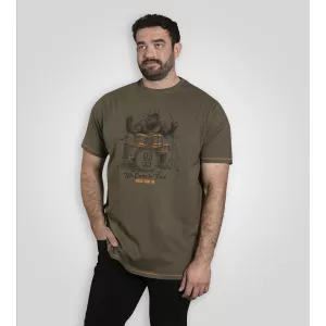 T-shirt D555 Stockton gorille batteur kaki-3XL