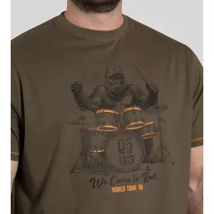 T-shirt D555 Stockton gorille batteur kaki-9XL