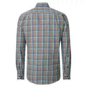 Chemise à carreaux vert bleu et rouge manches longues-6XL