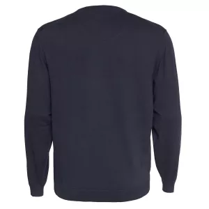 Pull col rond homme bleu nuit basique chic-3XL