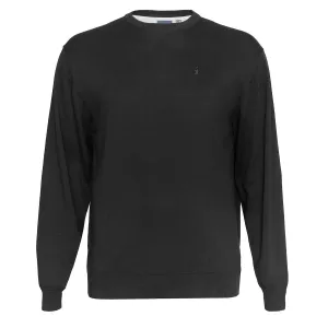 Pull col rond homme noir basique chic