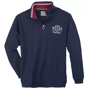 Sweat-troyer col zippé Redfield 1972 denim foncé -6XL