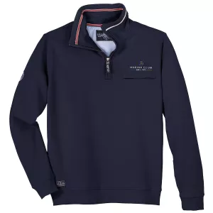 Sweat-troyer Redfield marin col contrasté bleu nuit