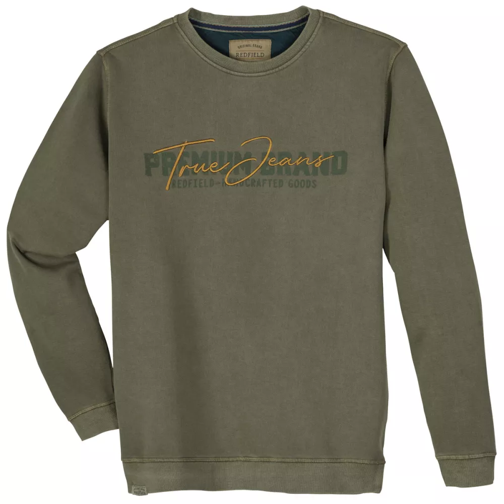 Sweat-shirt Redfield Premium Jeans kaki-7XL