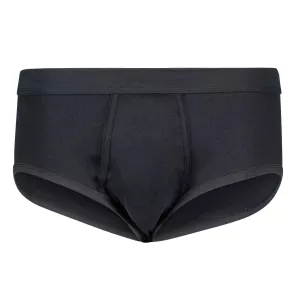 Slips ROYAL Feinripp noir-T12