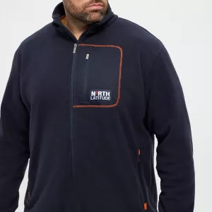 Veste polaire NORTH LATITUDE bleu nuit-3XL