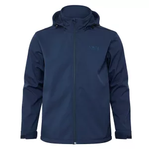 Blouson softshell NORTH LATITUDE bleu nuit capuche