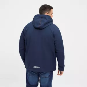 Blouson softshell NORTH LATITUDE bleu nuit capuche-4XL