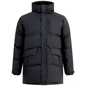 Blouson D555 WOLVERHAMPTON matelassé noir avec capuche -4XL