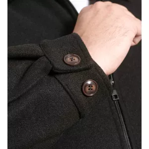 Blouson Harrington D555 noir col classique-6XL