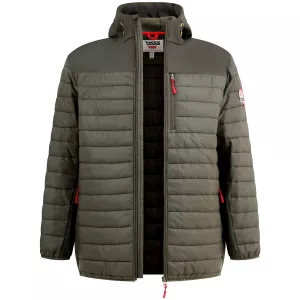 Blouson hybride D555 NORTHFIELD kaki capuche