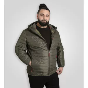 Blouson hybride D555 NORTHFIELD kaki capuche-4XL