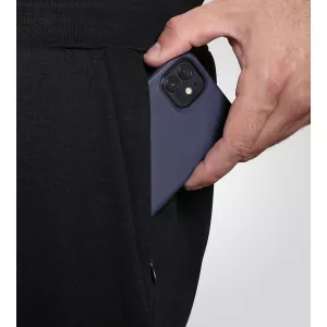 Pantalon jogging couture bleu nuit avec pinces-3XL