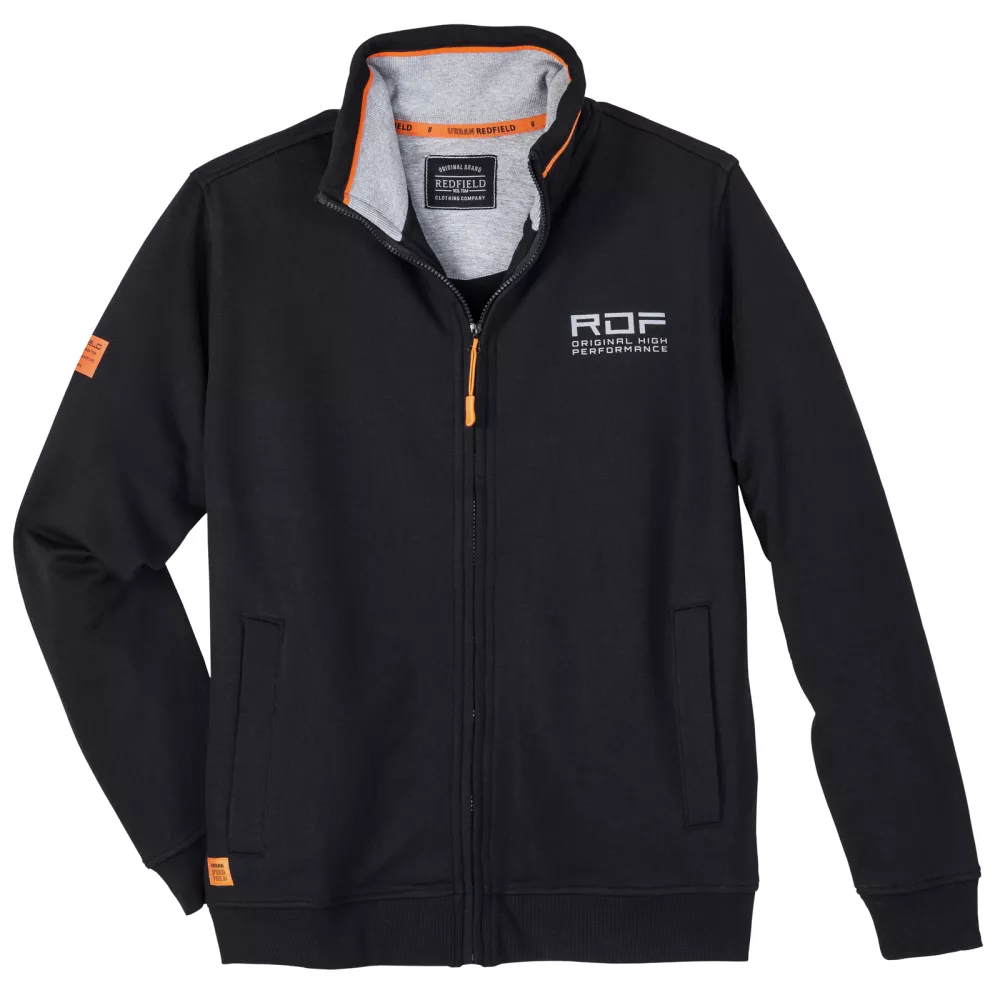Veste zippée homme noire motif RDF-10XL
