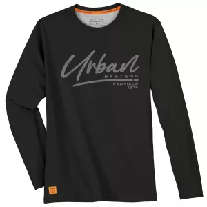 T-shirt manches longues Redfield Urban noir
