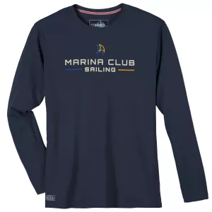 T-shirt manches longues Redfield Marina bleu nuit-7XL