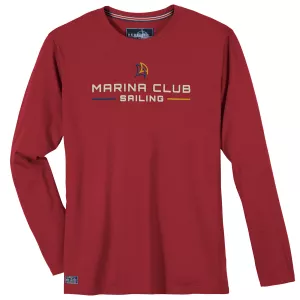 T-shirt manches longues Redfield Marina rouge hibiscus-4XL
