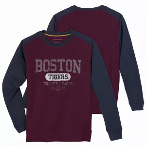 Sweat-shirt Mélange de bordeaux Boston Tigers-4XL