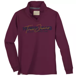 Polo Redfield Aubergine imprimé Premium Brand-4XL
