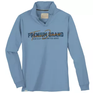 Polo Redfield Bleu Ciel imprimé Premium Brand