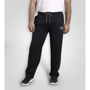 Jogging BRIDGEND bleu marine coupe droite imprimé grande longueur-LT