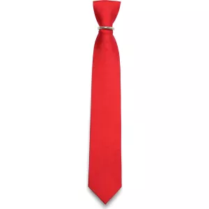 Cravate rouge Real Guys 100% soie largeur 7 cm