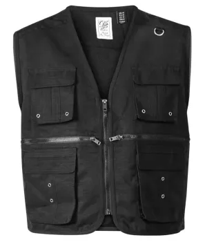 Veste sans manches utilitaire noire