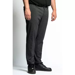 Pantalon melange de noir confort moderne-E76