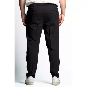 Pantalon laine stretch gris anthracite élégant confort-E60