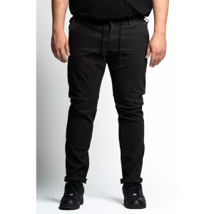 Pantalon microfantaisie gris fumée style confort