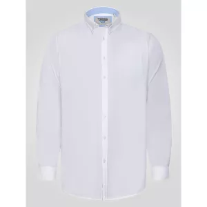 Chemise Oxford blanche manche longue-3XL