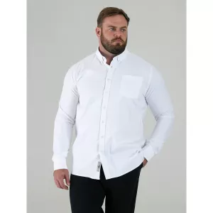 Chemise Oxford blanche manche longue-3XL