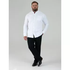 Chemise Oxford blanche manche longue-6XL