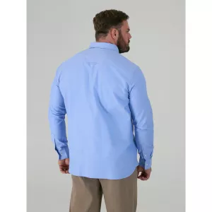Chemise Oxford bleu clair manche longue-3XL
