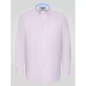Chemise Oxford Rose manche longue-4XL