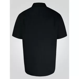 Chemise manche courte noire Easy Iron-6XL