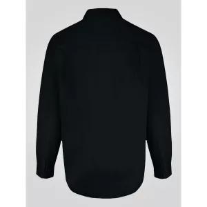 Chemise manche longue noire Easy Iron-5XL