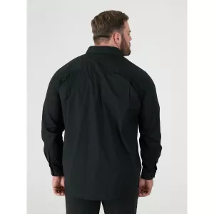 Chemise manche longue noire Easy Iron-8XL