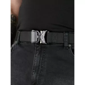Ceinture tactique élastique noire boucle rapide-7XL