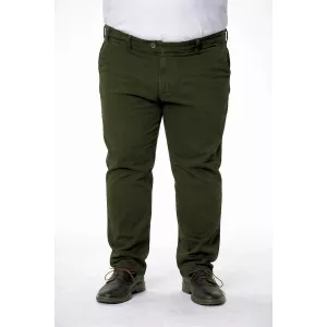 Pantalon chino vert sapin coupe droite élégante - XXL4YOU-E74