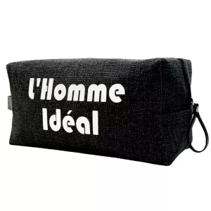 Trousse nomade L?homme idéal en anjou noir fabriquée en France--